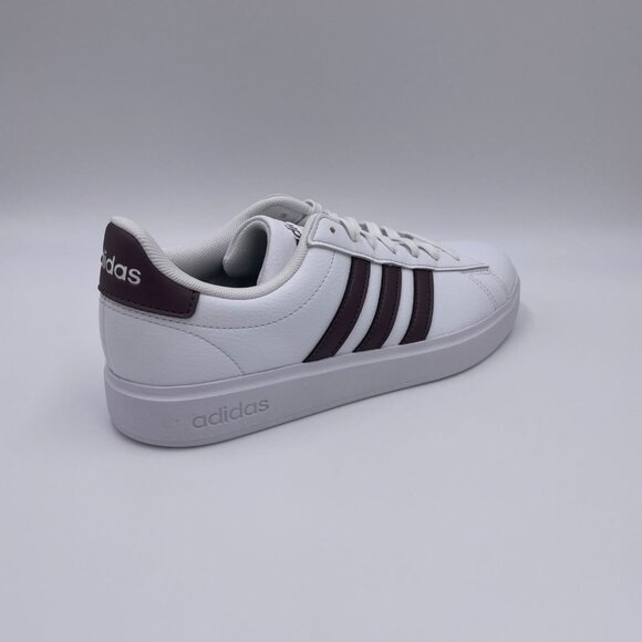 adidas Grand Court 2.0 White / Dark Brown Women's Shoes - Picture 7 of 8